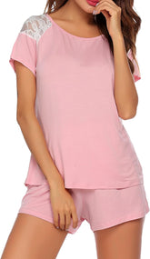 Avidlove Pyjama-Shorts-Set, kurzärmliges Oberteil und Shorts, Modal-Pyjama-Sets, zweiteilige Nachtwäsche