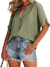 Hemd mit Baumwoll-Leinen-Kragen