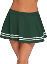 Falda mini Avidlove con cintura elástica plisada y volantes, faldas de marinero, faldas de uniforme escolar, faldas de animadora