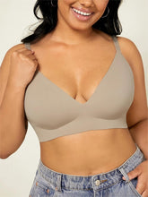 Sujetador sin aros con escote profundo y suave