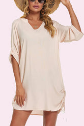 Traje de baño Avidlove para cubrir la playa, vestido con escote en V, traje de baño, túnica de bikini suelta informal