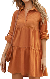 Mini vestido con manga larga