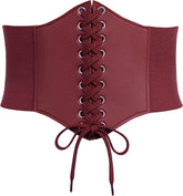 Cinturón corsé Waspie de Avidlove Cinturón con cordones Cinturón corsé gótico de cuero