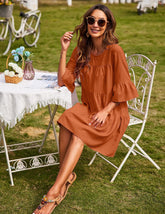 Vestido babydoll de gran tamaño