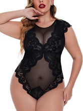 Lencería de una pieza con entrepierna a presión y diseño de peluche de Avidlove