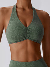 Sujetador fruncido con estampado de ondas Air Cloud