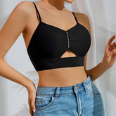 Seamless Diamond Gathering Comfort Thin Wireless Bra