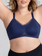 Sujetador Airy Zero CrossOver azul marino talla grande