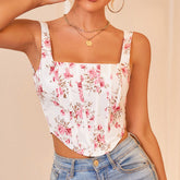 Corsé vintage con flores