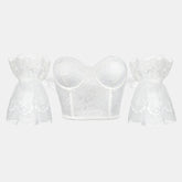 Lace Short Sleeve Corset - Bella