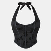 Top corsé con escote halter - Morcan