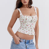 Top con estampado floral