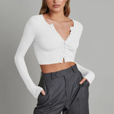 Langärmliges Strickoberteil