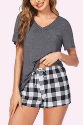 Avidlove Shorts Pyjama-Set Kurzarm Nachtwäsche Nachtwäsche Pjs S-XXL