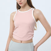 Color Block Ruched Tank Top