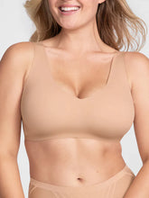 Sujetador con escote en V Airy Zero color arena