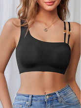 Sujetador deportivo fruncido sin aros que no deja marcas