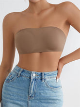 Sujetador básico sin tirantes, sin espalda y sin aros con tiras antideslizantes