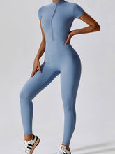 Air Cloud Langer Legging-Bodysuit mit Reißverschluss