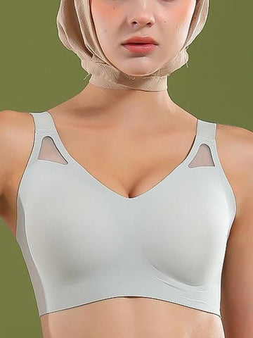 Seamless Fixed Cup Wireless Push-up Bra