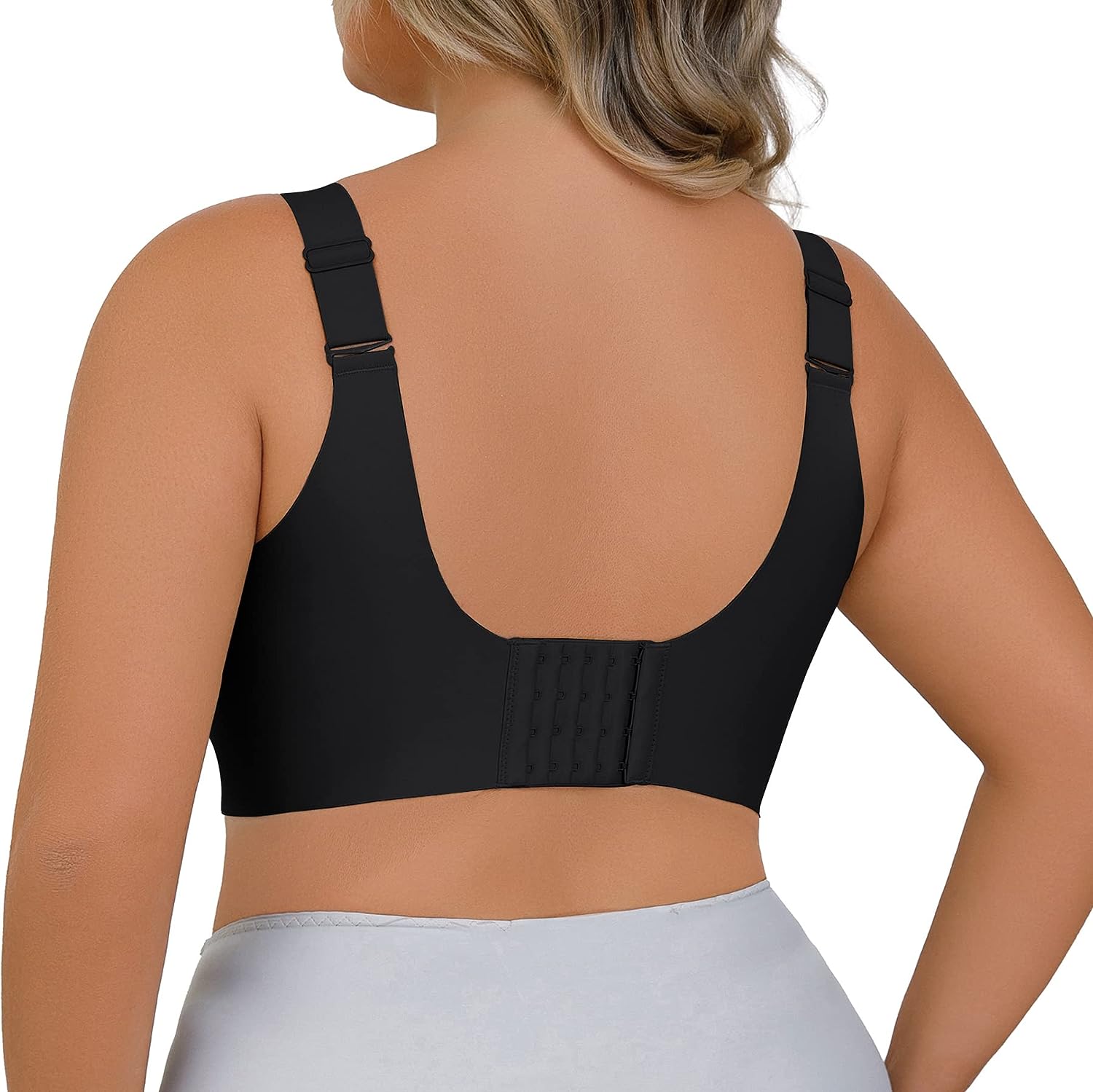 Plus Size Bügelloser Shaper-BH Schwarz