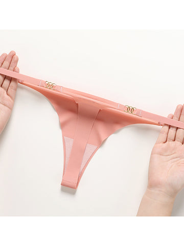Women's Seamless Invisible Thong Panties