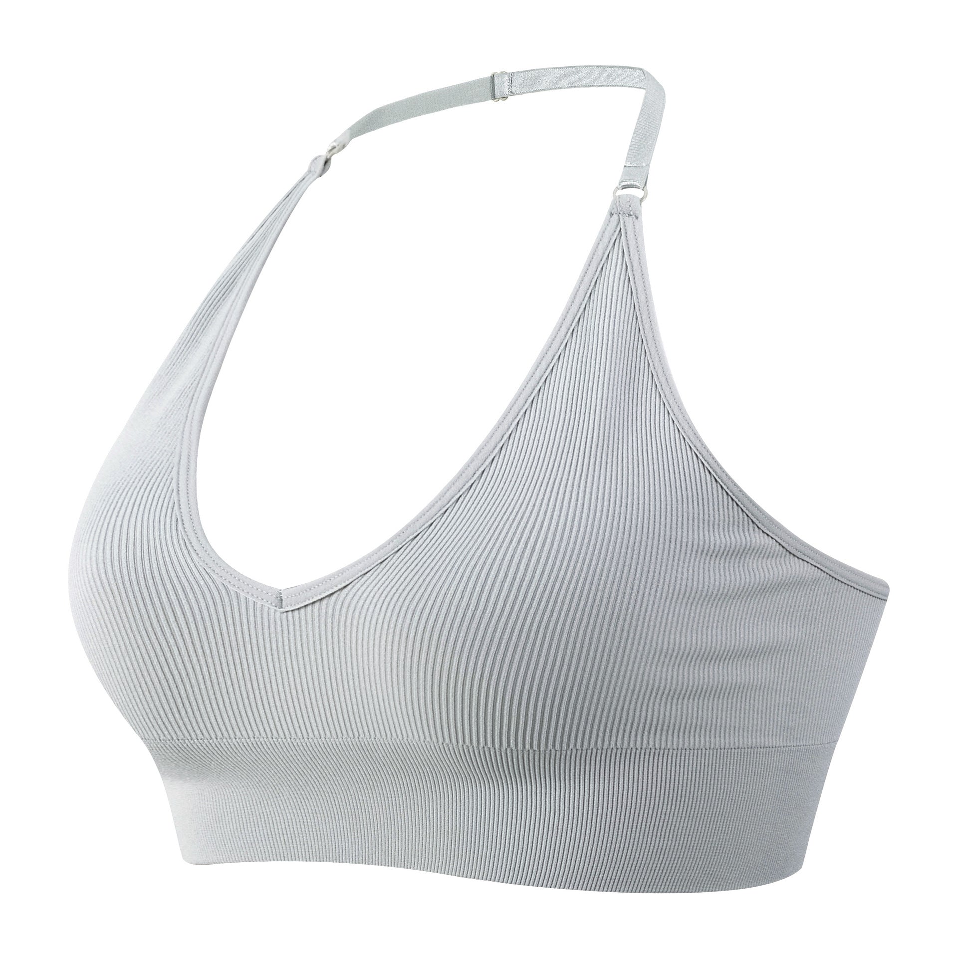 Sexy Deep V Low Back Hanging Neck Yoga Bra