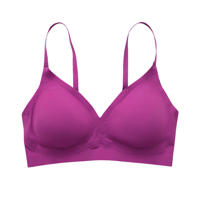 Solid Triangle Seamless Wireless Bra