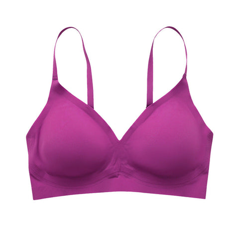 Solid Triangle Seamless Wireless Bra