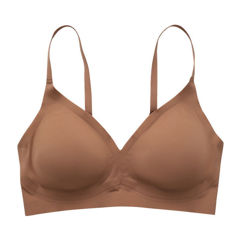 Solid Triangle Seamless Wireless Bra Peru