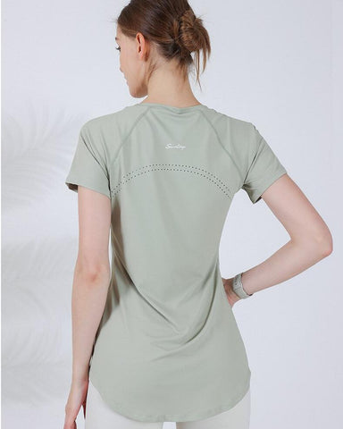 Breathable Yoga & Workout T Shirt For Women