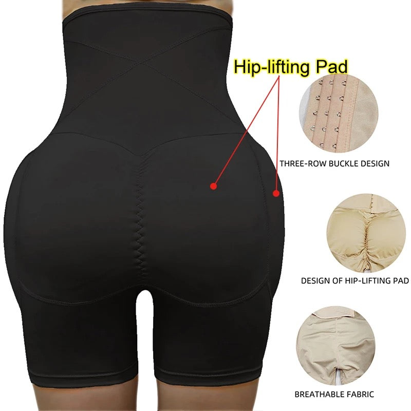High Waist Control Shaper With Hip and Butt Pads