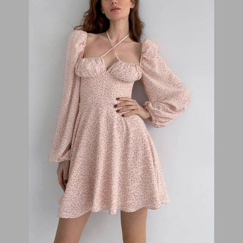 Susie - Floral Print Mini Dress