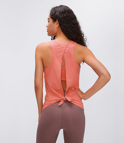 Sexy Back Open Loose Fit Women’s Yoga Fitness Top