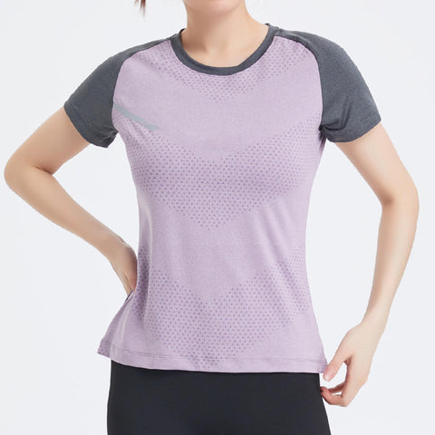 Antihaftbeschichtetes, eisiges Damen-Sport- und Fitness-T-Shirt