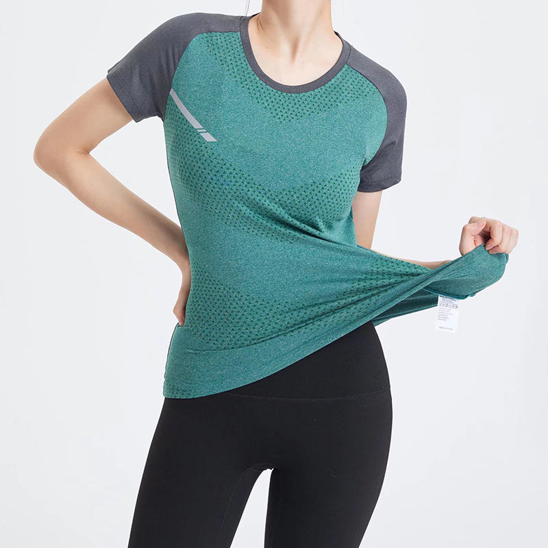 Camiseta deportiva y fitness antiadherente Icy para mujer