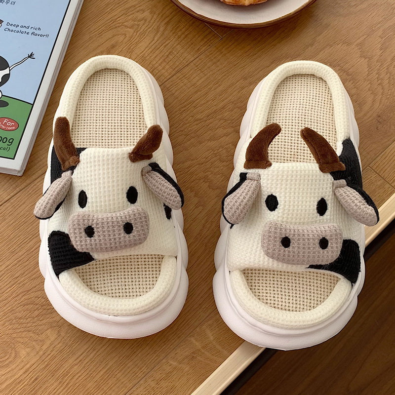 Zapatillas de plataforma con diseño de animales kawaii