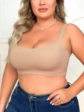 Plus Size Women's Seamless Bra Without Underwire