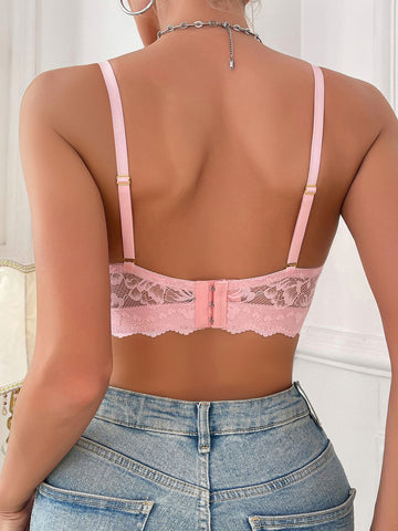 Sexy Lace Push-Up Bra with Removable Straps