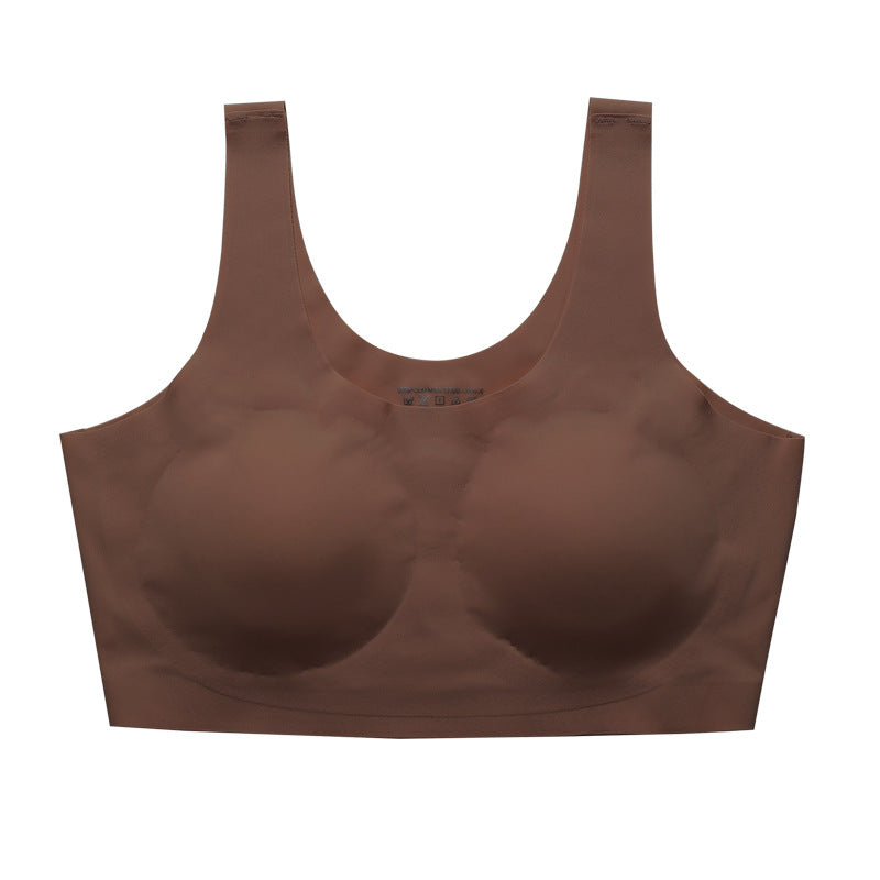 Cut Out Back No Show Wireless Yoga Bra