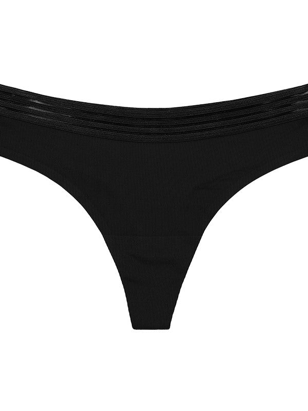 Threadless Ice Silk Thong Panties