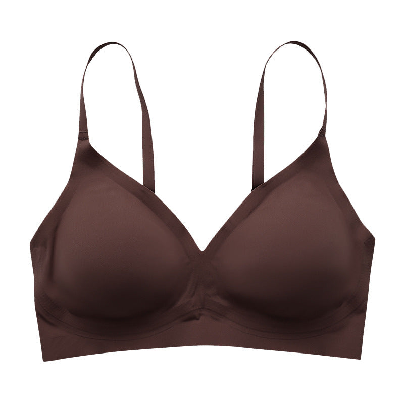 Solid Triangle Seamless Wireless Bra