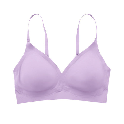 Solid Triangle Seamless Wireless Bra