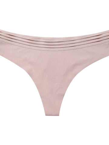 Threadless Ice Silk Thong Panties