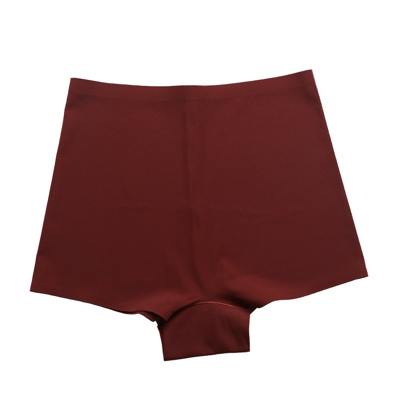 High-Waisted Solid Color Boyshorts Underwear