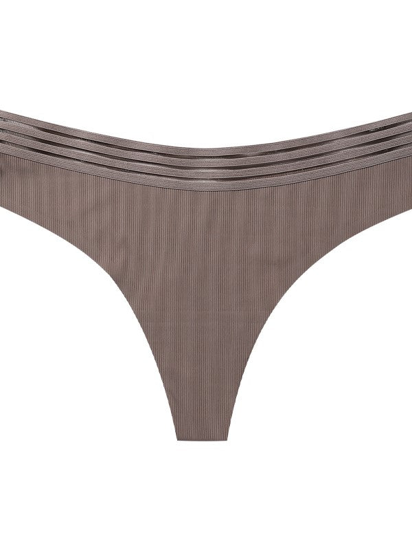 Threadless Ice Silk Thong Panties