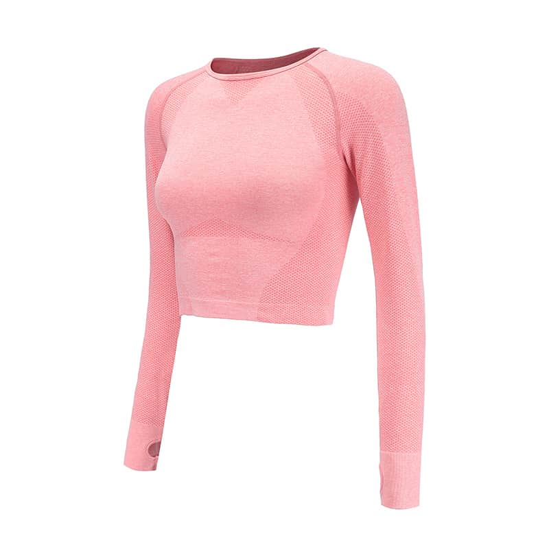 Women’s Solid Color Compression Sports Longsleeve T Shirt