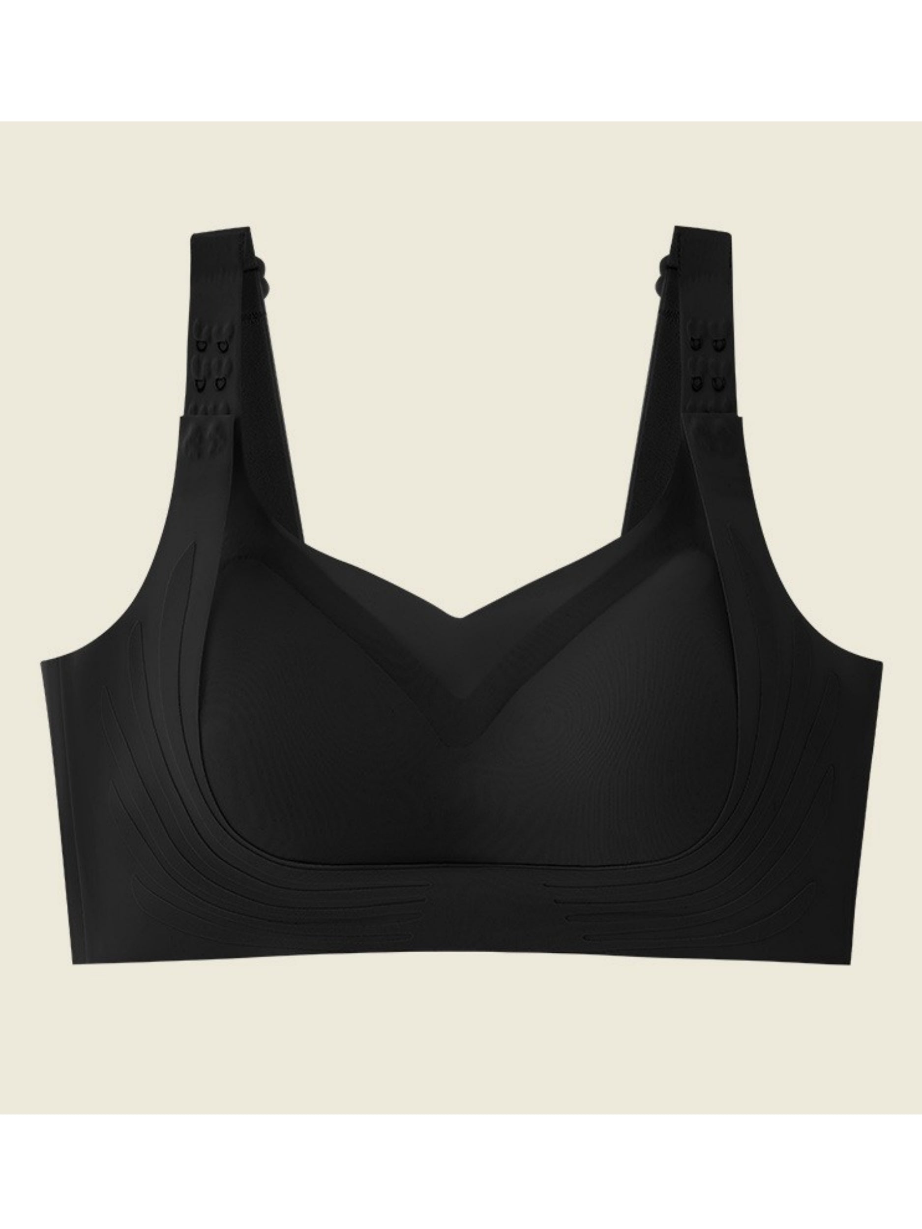 Front Closure Sports Pull-up Tank Top Bra .Adjustable Wide Band Push-up