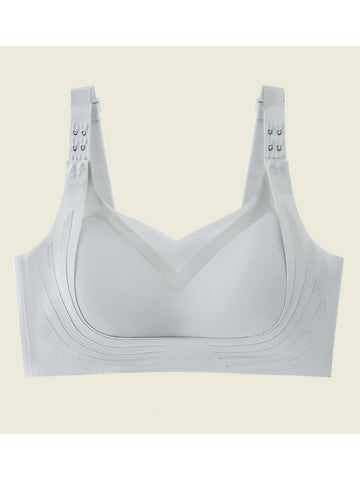 Front Closure Sports Pull-up Tank Top Bra .Adjustable Wide Band Push-up