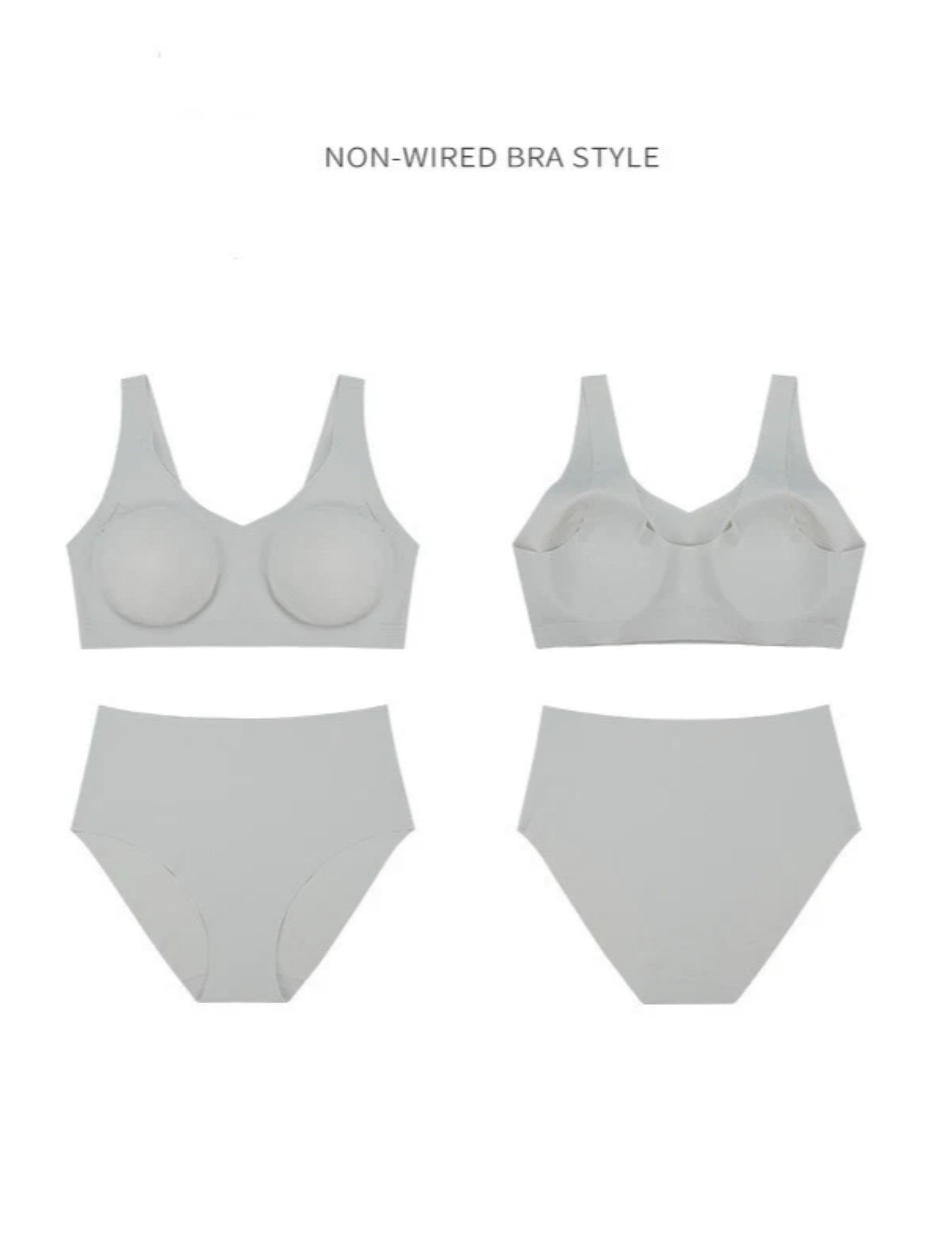 Wireless Seamless Shapewear Two-Piece Bra Set